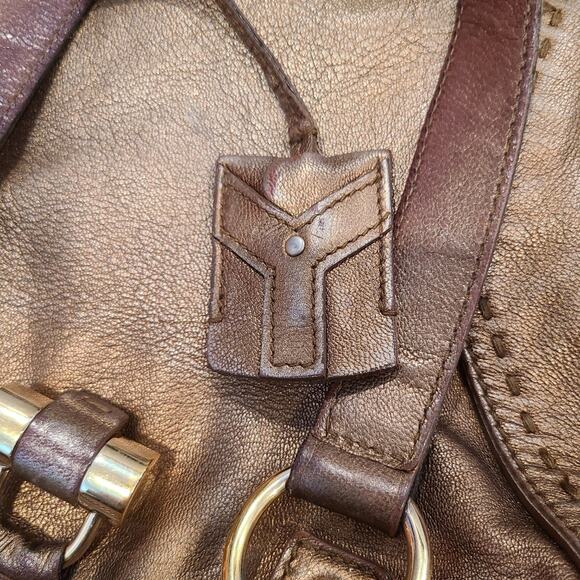 Yves Saint Laurent Vintage Metallic Muse Bag - Picture 6 of 16